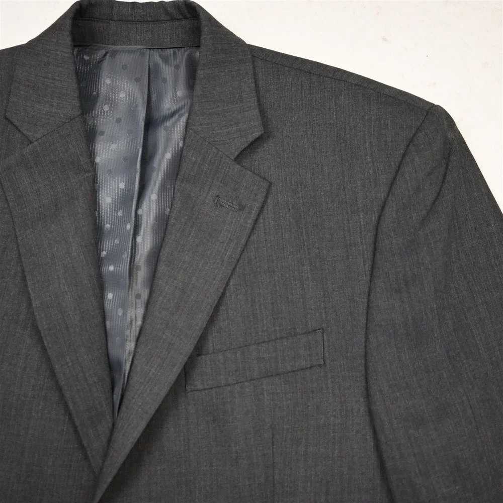 Perry‎ Ellis 38S Gray Mens Blazer Suit Jacket Sport Coat